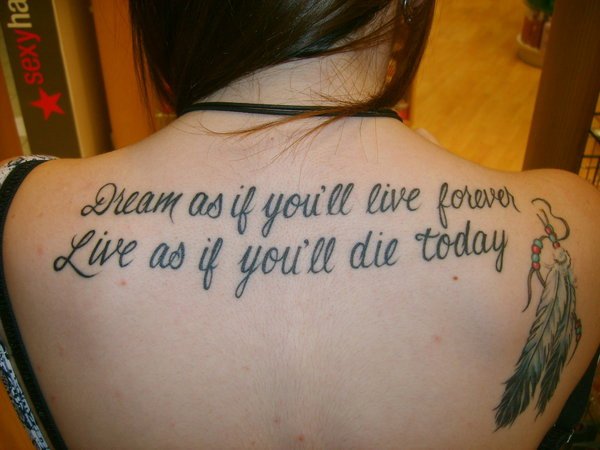 44 Unique And Inspiring Quote Tattoo Ideas With Smart Living To Get Inked   Psycho Tats