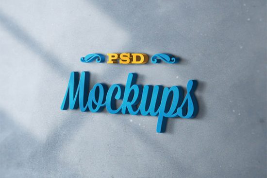 25+ Best 3D Logo Mockup Adobe PSD & Vectors - TechnoBB