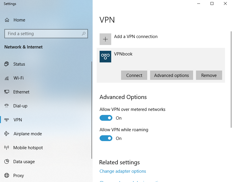 change vpn port windows 10