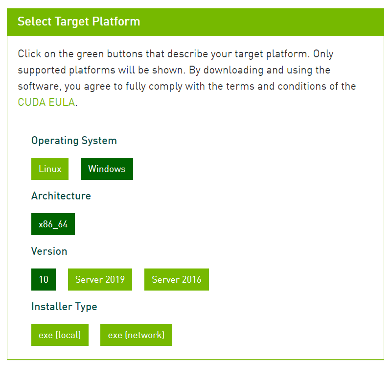 nvidia cuda toolkit windows download